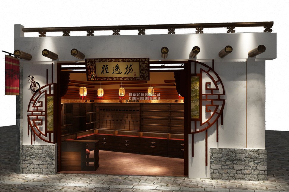 成都古玩店鋪門頭怎樣裝修設計才好？